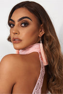 Nico Pink Tassel Earrings