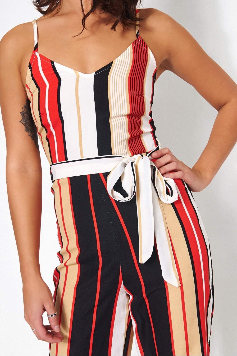 Red Stripe Jumpsuit – The Fashion Bible