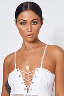 Double Overlay Mary Necklace