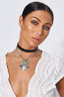 Arabia Silver Choker Necklace
