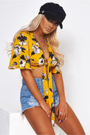 Liana Yellow Floral Blouse