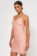 Jona Nude Lace Bodycon Dress