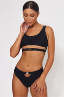 Aura Silver Buckle Bikini