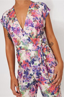 Pink Floral Jumpsuit