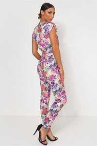 Pink Floral Jumpsuit