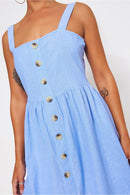 Blue Button Down Sundress