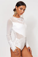 Amalfi White Lace Bodysuit
