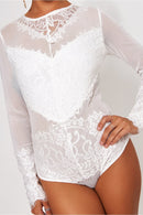Amalfi White Lace Bodysuit