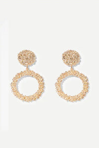 Alia Gold Circle Statement Earrings