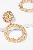 Alia Gold Circle Statement Earrings