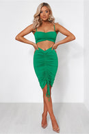Alia Green Ruched Co-Ord