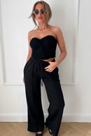 Black Wide Leg Joggers