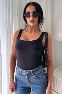 Dina Black Bodysuit