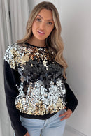 Rylie Black Sequin Jumper