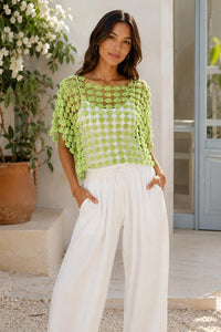 Crochet Flower Top Size 12-16