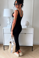 Jenny Black Crochet Maxi Dress