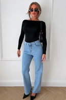 Naomi Blue Denim Diamante Cross Jeans