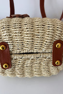 Sasha Brown Rattan Bag