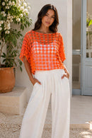 Crochet Flower Top Size 12-16