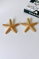 Gold Starfish Earrings