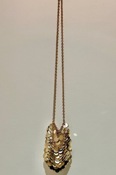 Lila Gold Chain Coin Bag