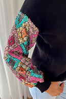Amele Black Sequin Jumper