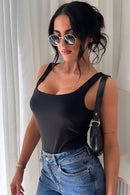 Dina Black Bodysuit