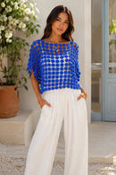 Crochet Flower Top Size 12-16