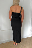 Eloise Black Bandeau Strapless Maxi Dress