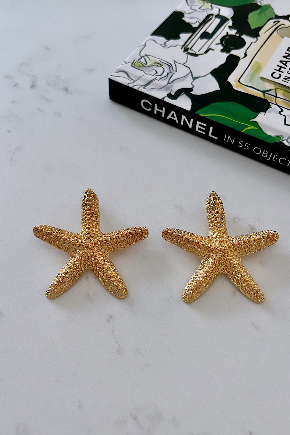 Gold Starfish Earrings