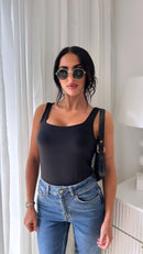 Dina Black Bodysuit