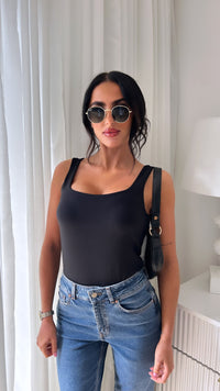 Dina Black Bodysuit