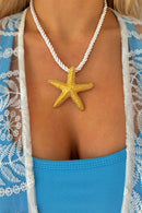 Gold Starfish Necklace