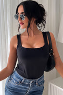Dina Black Bodysuit