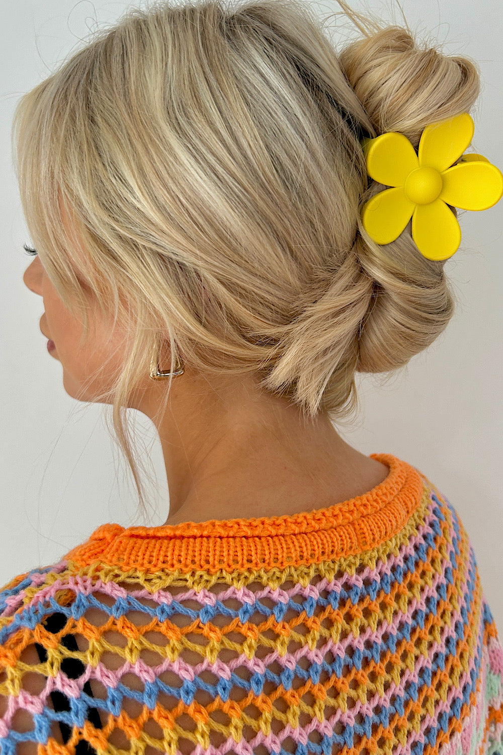 Daisy Yellow Hair Clip