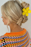 Daisy Yellow Hair Clip