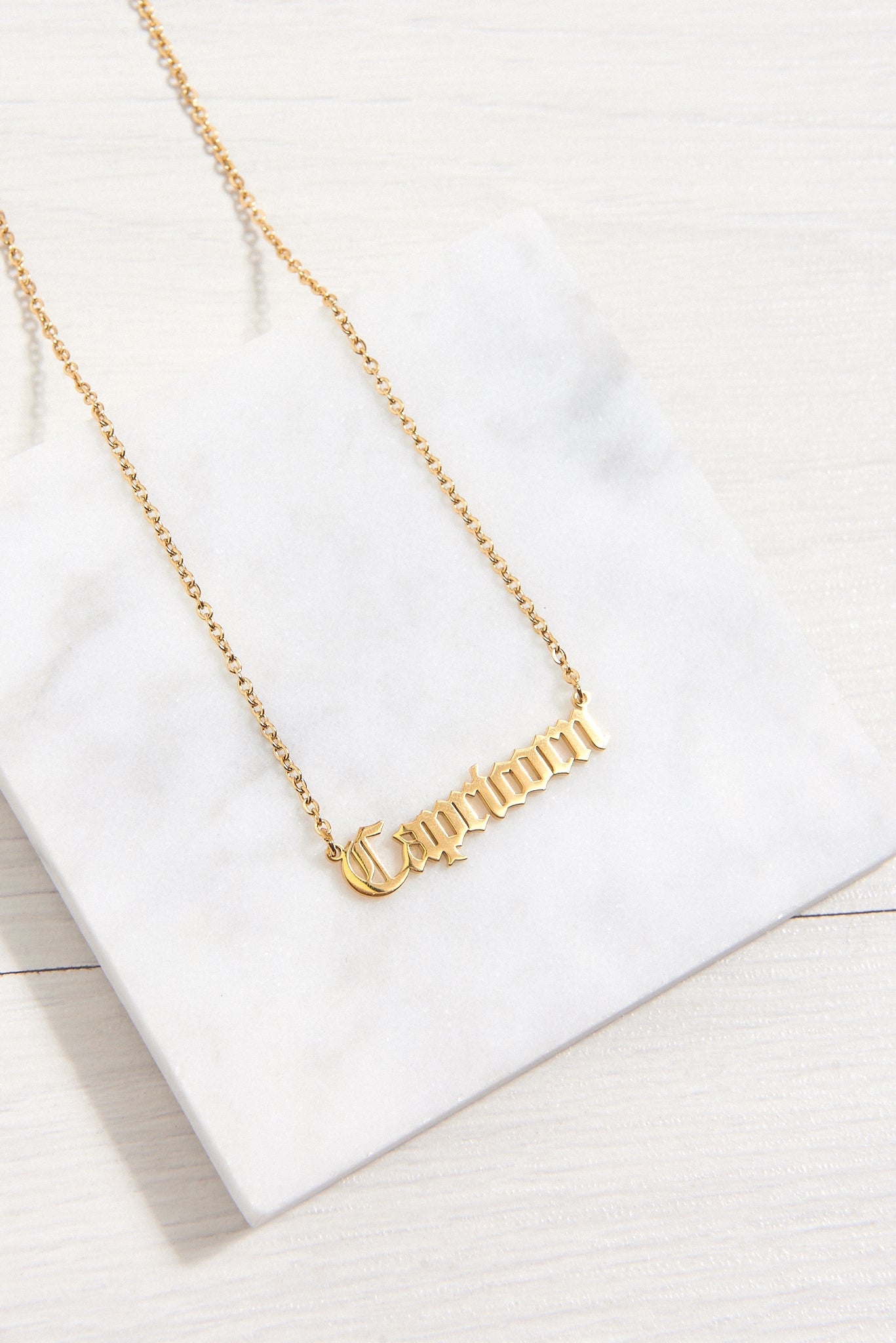 Gold Horoscope Star Sign Necklace