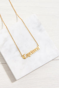 Gold Horoscope Star Sign Necklace