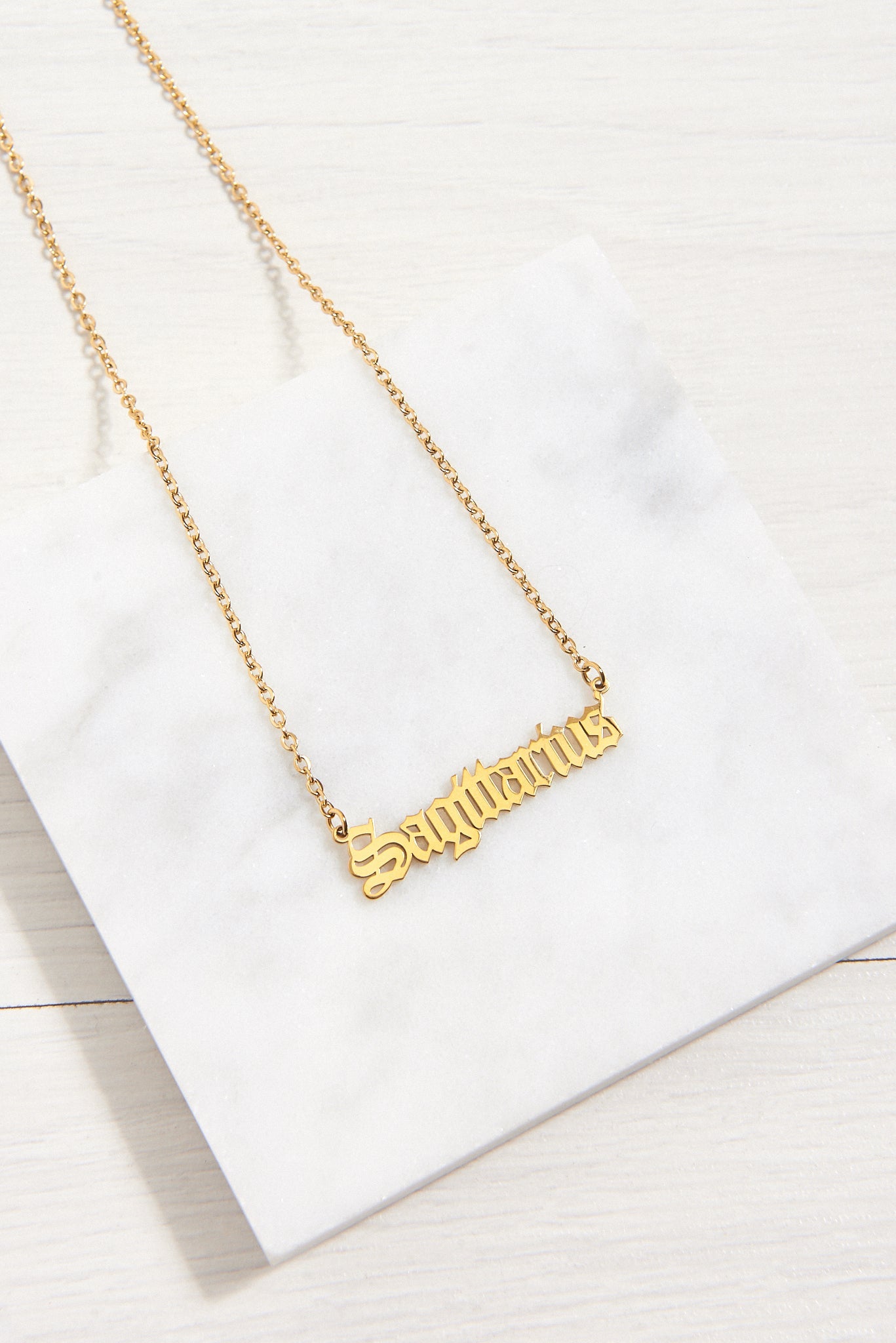 Gold Horoscope Star Sign Necklace