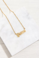 Gold Horoscope Star Sign Necklace