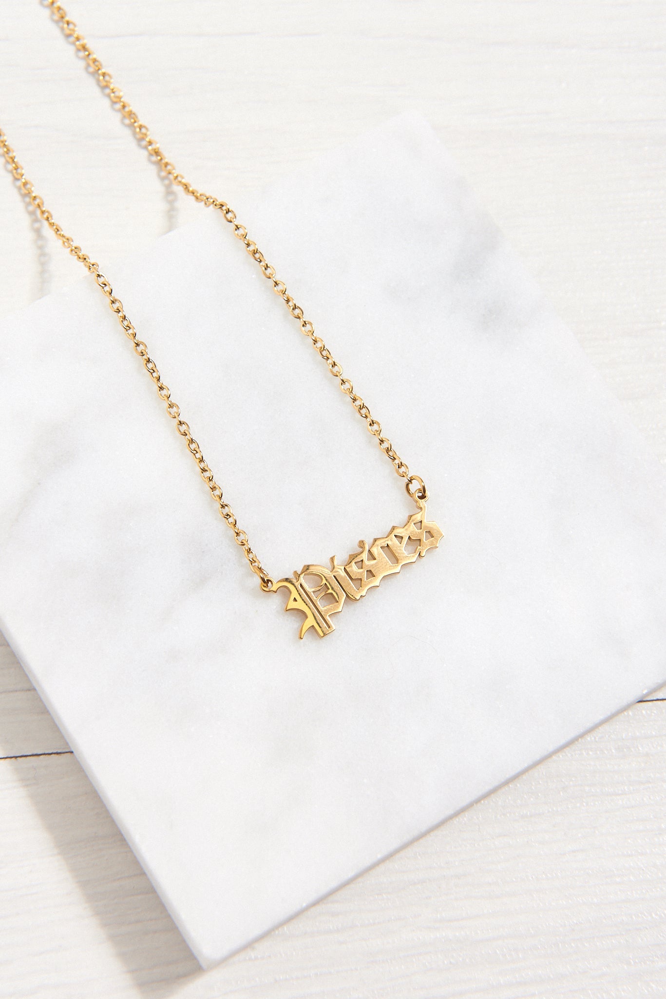 Gold Horoscope Star Sign Necklace