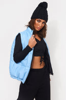 Black Reversible Quilted Gilet