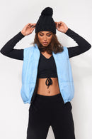 Black Reversible Quilted Gilet