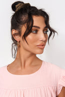 Dina Gold Plated Chunky Chain Earrings