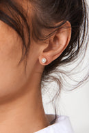 Gold Pearl Earrings