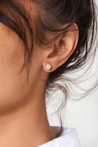 Gold Pearl Earrings