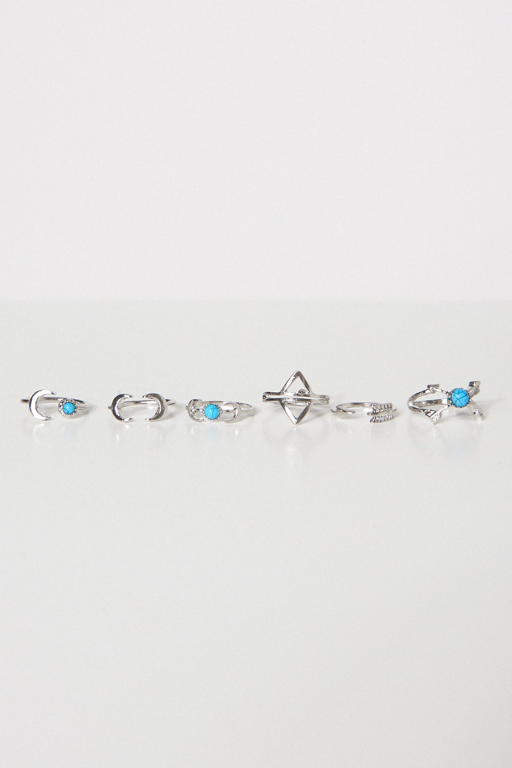Bohemian Silver Ring Set