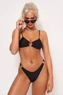 Ava Black Ring Bikini
