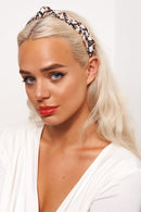 Brown Snakeskin Headband