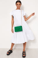 Luca White Midi Smock Dress